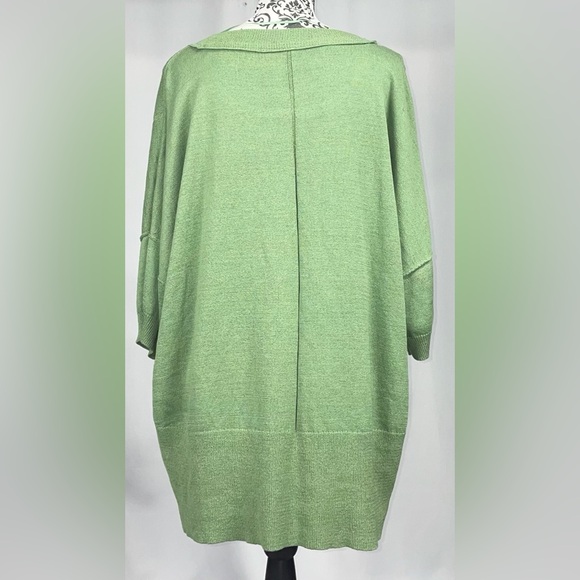 Free People Cool Moss Staycation Short Sleeve Pullover Sweater Shirt  XSmall New - Picture 3 of 5